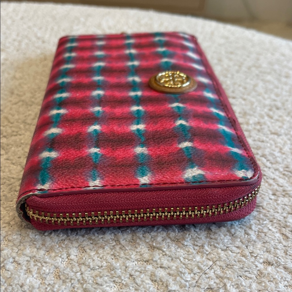 Tory Burch Colorful Checkered Wallet - Picture 4 of 6